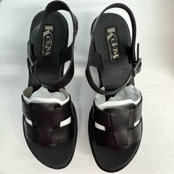 Korks by Kork-Ease Brie wedge sandals in black. New in box - Picture 5 of 10